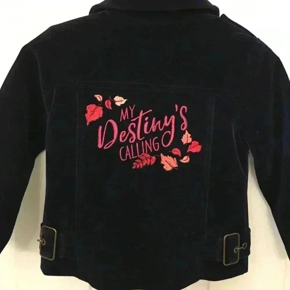 Disney Frozen II Navy Velour Girls Modo Jacket, 2T - Picture 4 of 11